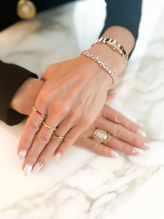 LAYERED COLOR RING SET（レイヤードカラ—リングセット）