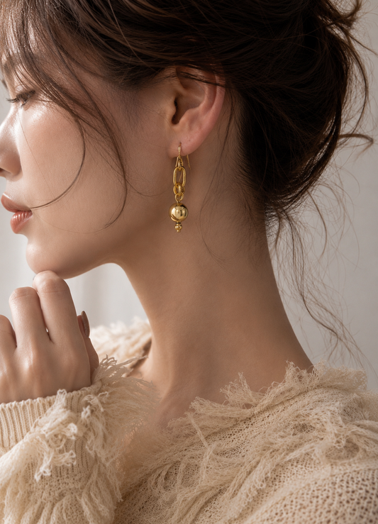 ROPE CHAIN PIERCE  （ロープ チェーン ピアス）