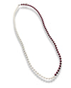 BI-COLOR LONG PEARL NECKLACE（バイカラーロングパールネックレス）