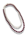 BI-COLOR LONG PEARL NECKLACE（バイカラーロングパールネックレス）
