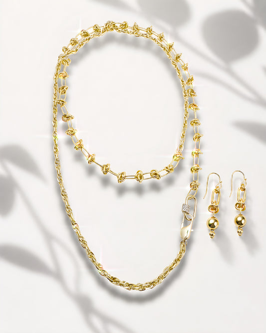 ROPE MIX CHAIN NECKLACE  （ロープ ミックス チェーン ネックレス）