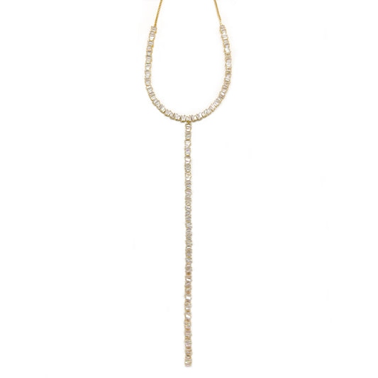 CRYSTAL / T-STYLE ADJUSTER NECLES（クリスタル/Ｔ-スタイル アジャスター ネックレス）