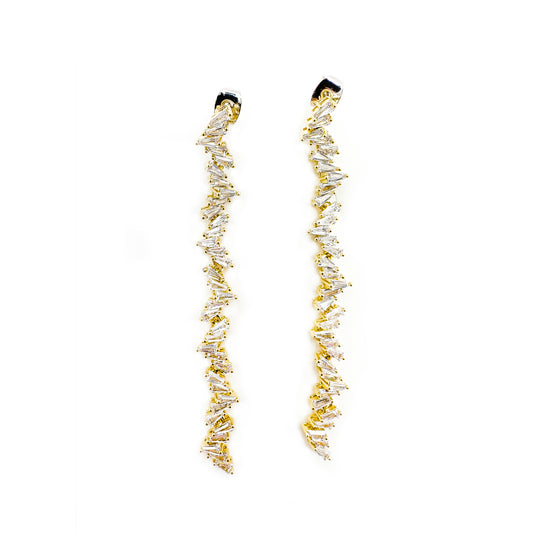 CRASH / LONG PIERCED EARRINGS（クラッシュ/ロングピアス）