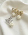 RIBBON  BABY PEARL PIERCE  （リボン ベビーパール ピアス）