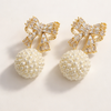 RIBBON  BABY PEARL PIERCE  （リボン ベビーパール ピアス）