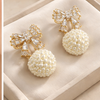 RIBBON  BABY PEARL PIERCE  （リボン ベビーパール ピアス）