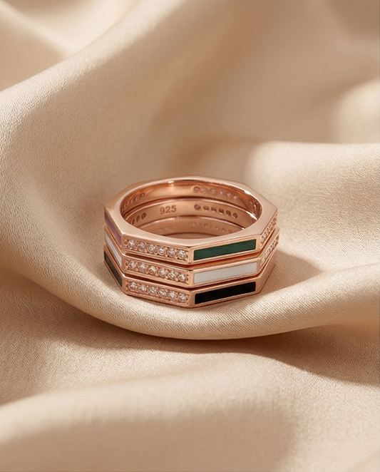 LAYERED COLOR RING SET（レイヤードカラ—リングセット）