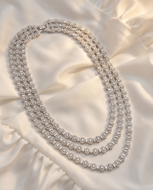 CELEST CLEAR TRIO NECKLASE（セレスト クリア トリオ ネックレス）