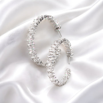 CRYSTAL / HOOP PIERCED EARRINGS（クリスタル/フープピアス）