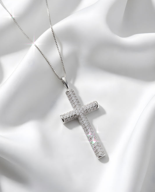 PAVÉ CROSS NECKLACE(パヴェクロスネックレス)