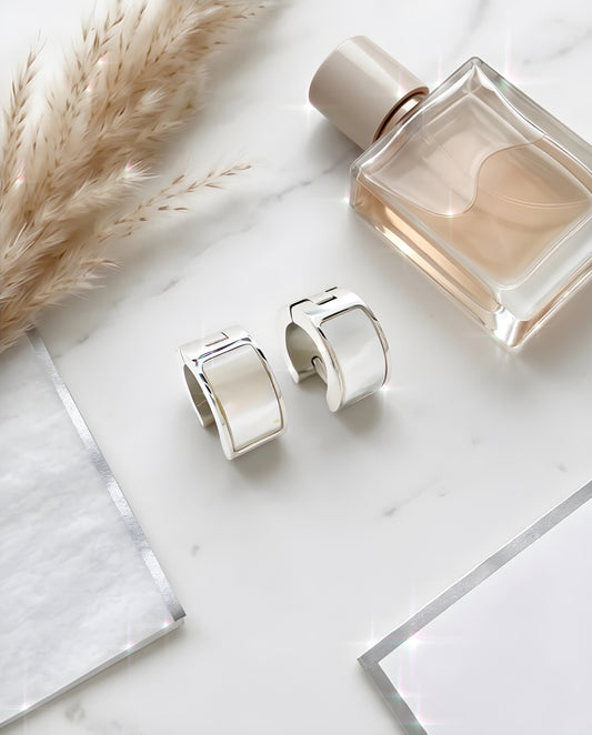 SHELL ROUND PIERCED EARRINGS（シェル ラウンドピアス）
